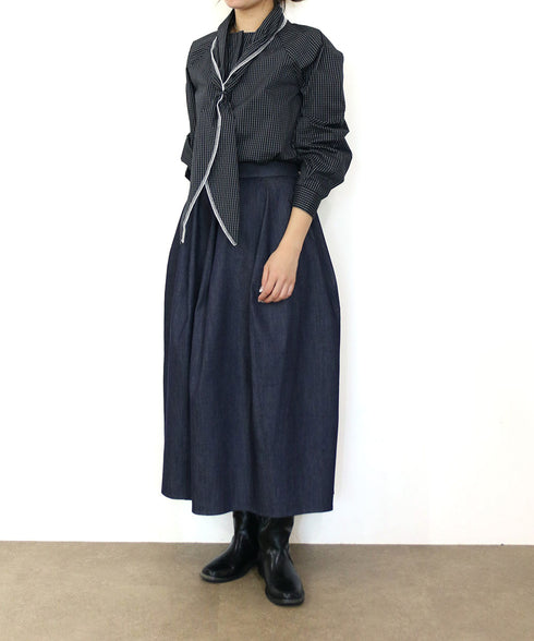 <8/28発売>denim barrel skirt
