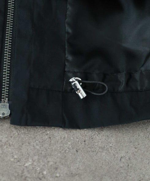 【再入荷】 volume sleeve taffeta mid-blouson