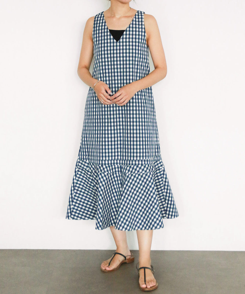 gingham check 2way dress – MARILYN MOON OFFICIAL ONLINE SHOP
