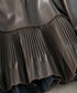 eco leather pleats jacket