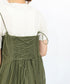 sheer starched cotton 2way cami skirt