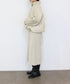 soft eco-leather padded midi blouson
