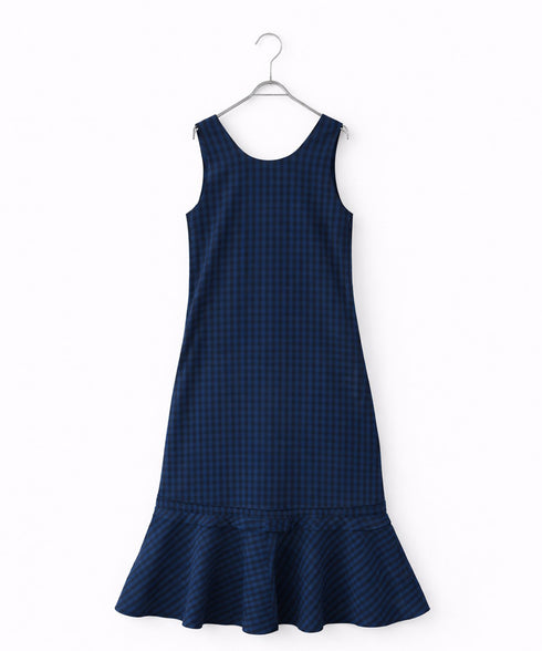gingham check 2way dress