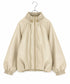 soft eco-leather padded midi blouson