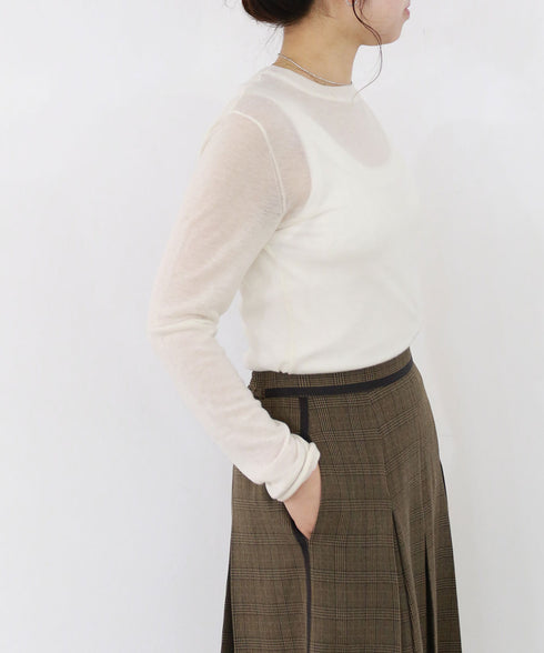 16G sheer wool knit