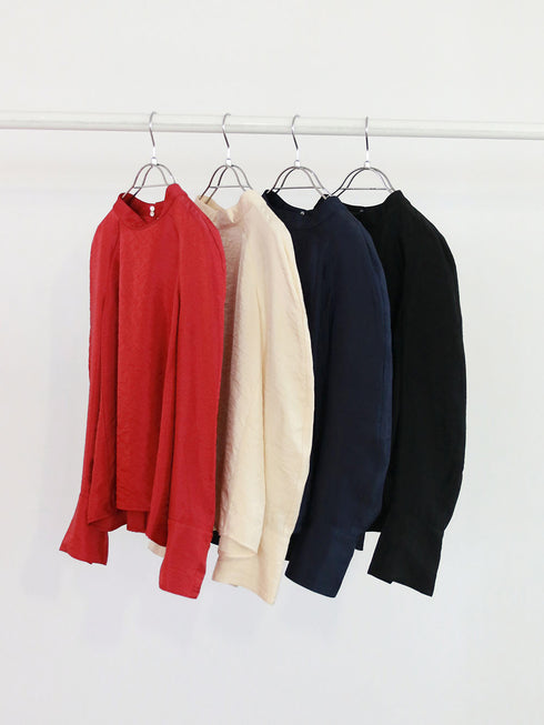 viscose satin raglan blouse