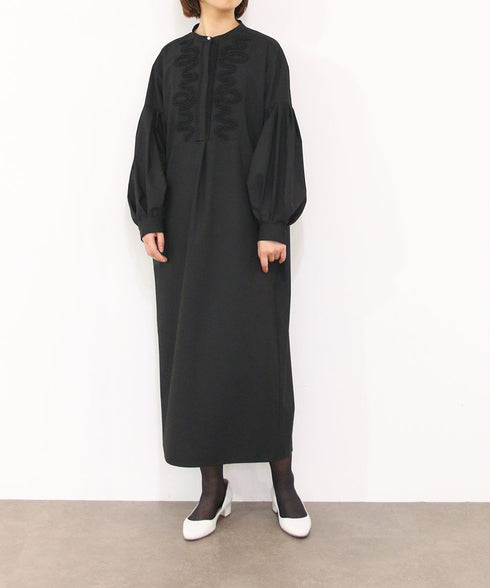 10/16発売予定【SOI-MeME】diamond tuck embroidery modern dress