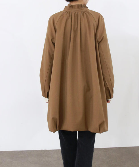pleats cocoon mid-blouson