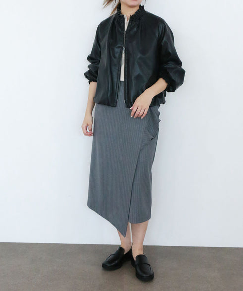 soft eco-leather blouson