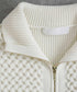 polyester honeycomb knit blouson
