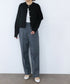 wool saxony straight pants