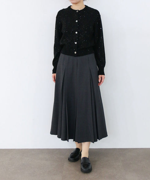 【再入荷】glen check box tuck skirt