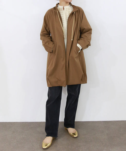 pleats cocoon mid-blouson