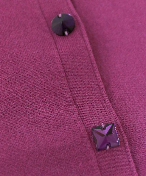 cotton cashmere bijou cardigan