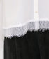 <9/4発売>pearl hem lace flare shirt