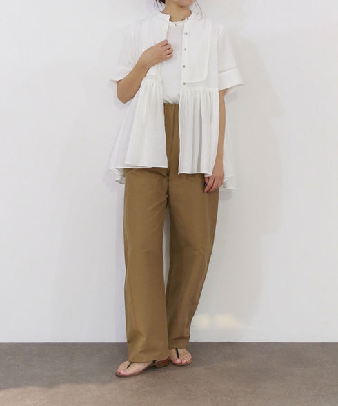 bosom tunic sheer shirt