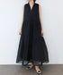 【再入荷】sheer starched cotton gather dress