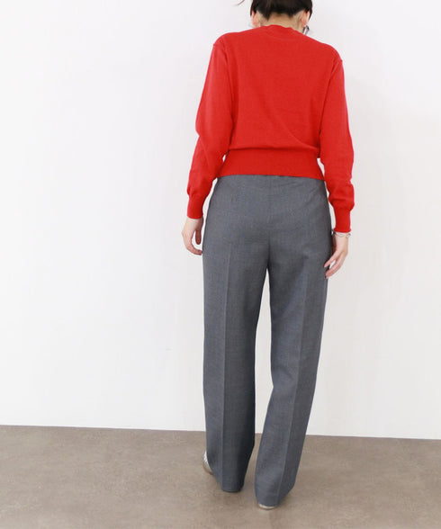 wool saxony straight pants