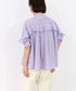 sheer raffle pintuck blouse