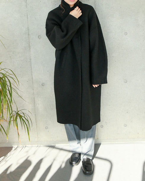 【SOI-MeME】boiled wool knit coat