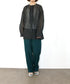 sheer velour 2way tie shirt