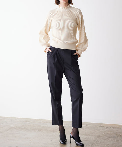 rayon nylon ripple 2way blouse knit