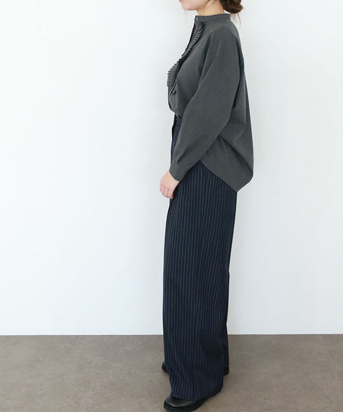 再入荷【SOI-MeME】pleats jabot blouse