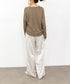 【SOI-MeME】eyelash lace satin drawstring pants
