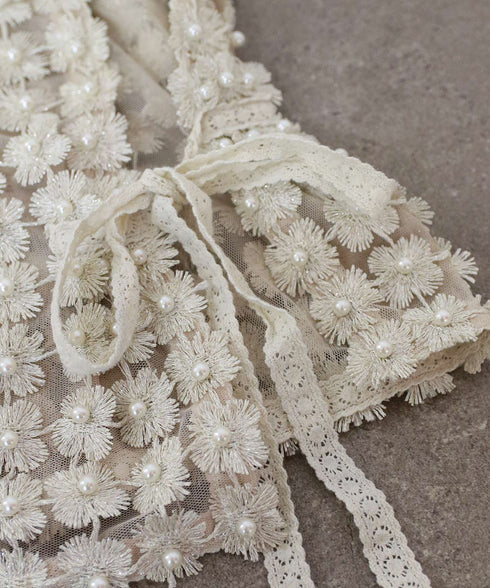 【SOI-MeME】pearl lame lace cami-bolero