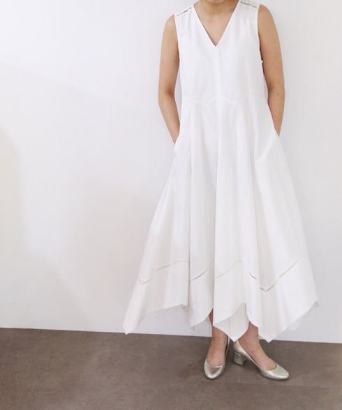 【SOI-MeME】ladder lace handkerchief skirt dress