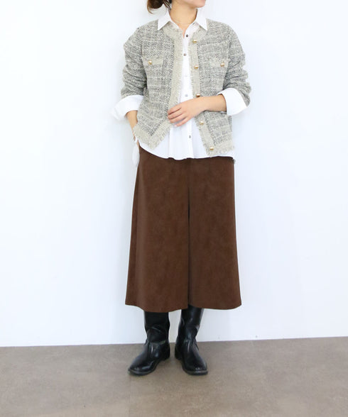 <9/4発売>tuck flare shirt