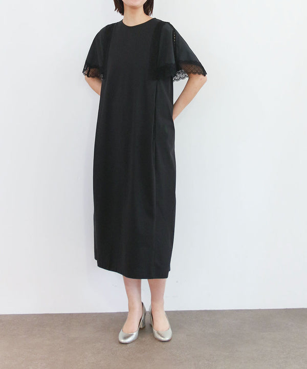 laced handkerchief sleeve one-piece