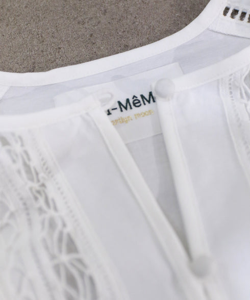 batten lace blouse jacket