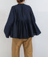 【SOI-MeME】code embroidery diamond tuck blouse