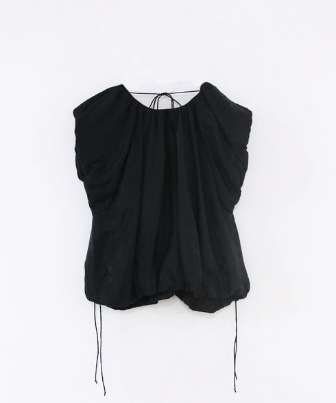 viscose satin balloon blouse