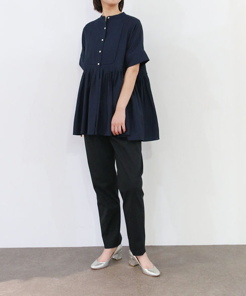 bosom tunic sheer shirt