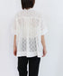 code leaver lace pintuck blouse