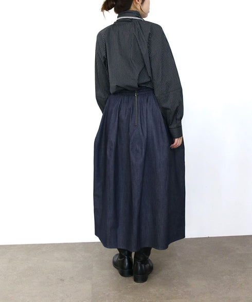 <8/28発売>denim barrel skirt