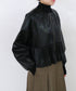 eco leather pleats jacket