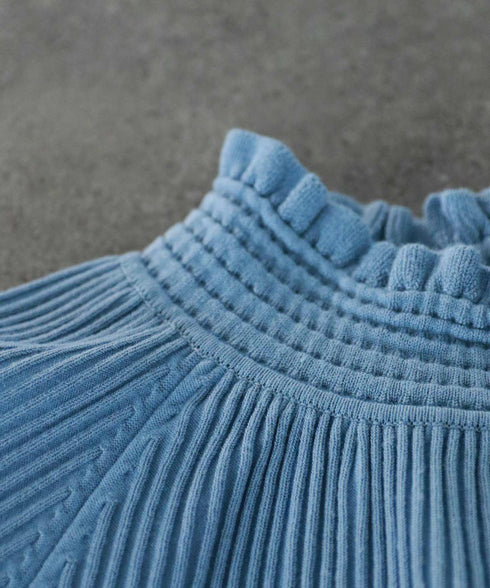 rayon nylon ripple 2way blouse knit