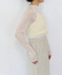 polyester honeycomb knit camisole