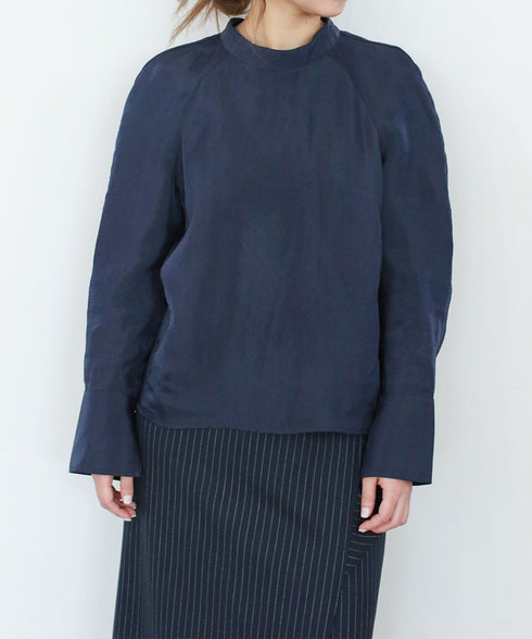 viscose satin raglan blouse