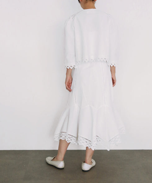 batten lace blouse jacket