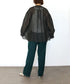 sheer velour 2way tie shirt