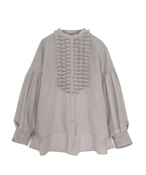 【再入荷】modern tuck frill blouse