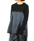 【SOI-MeME】eyelash lace satin camisole