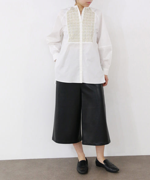 再入荷【SOI-MeME】pearl lame lace blouse