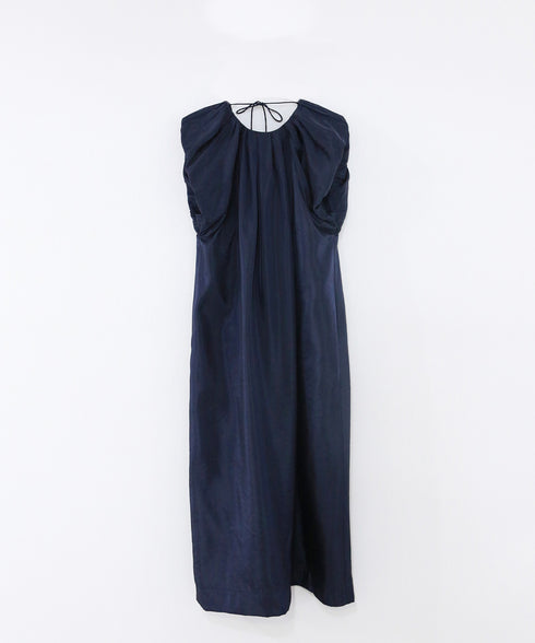 viscose satin balloon dress