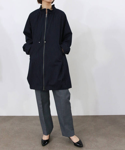 pleats cocoon mid-blouson