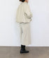 soft eco-leather padded midi blouson